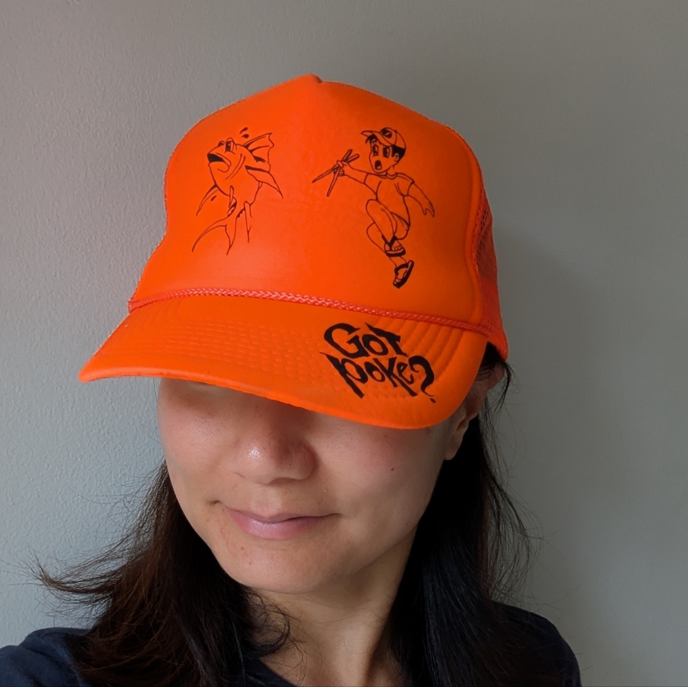 Hawaii Suisan Fish Market Poke Orange Trucker Hat
